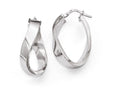 FJC Finejewelers Sterling Silver Polished Twisted Hoop Earrings