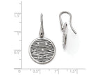 FJC Finejewelers Sterling Silver Polished Preciosa Crystal Earrings