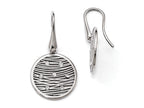 FJC Finejewelers Sterling Silver Polished Preciosa Crystal Earrings