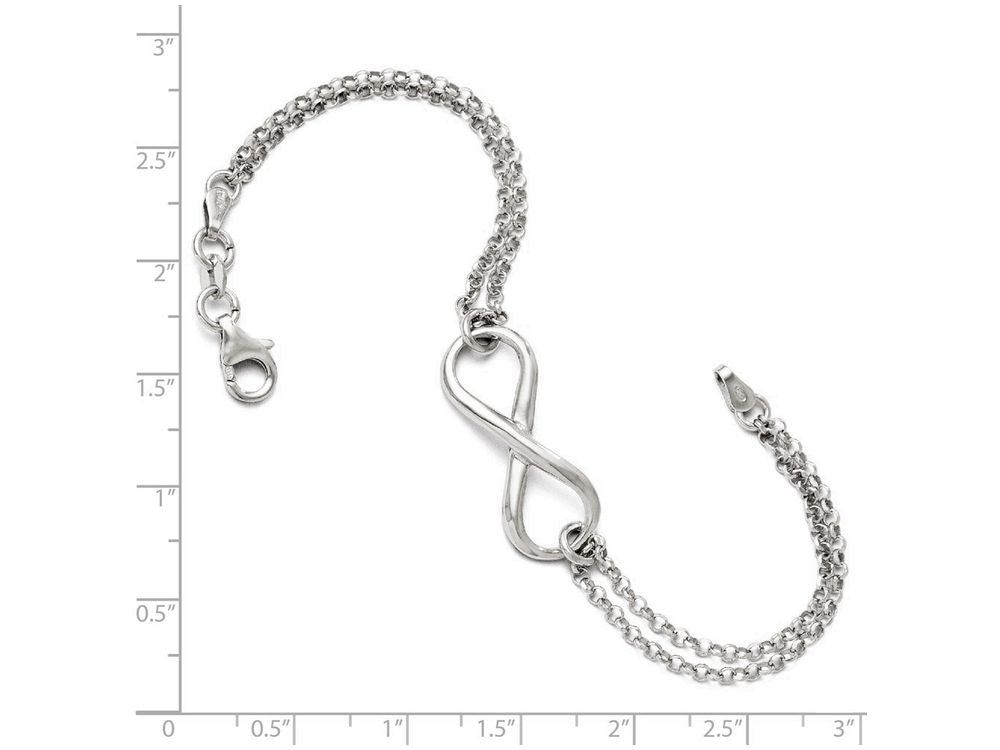 FJC Finejewelers Sterling Silver Infinity Symbol Bracelet