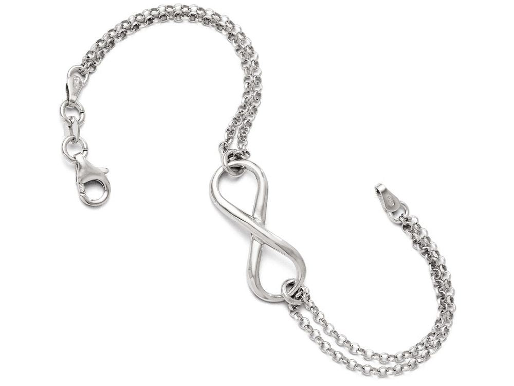 FJC Finejewelers Sterling Silver Infinity Symbol Bracelet
