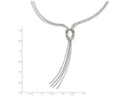 FJC Finejewelers Sterling Silver Polished Fancy Knot Necklace W/2in Ext