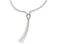 FJC Finejewelers Sterling Silver Polished Fancy Knot Necklace W/2in Ext