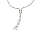 FJC Finejewelers Sterling Silver Polished Fancy Knot Necklace W/2in Ext
