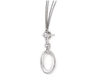 FJC Finejewelers Sterling Silver Polished Fancy 2-strand Toggle Necklace