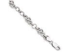 FJC Finejewelers Sterling Silver Polished And Texture Bracelet