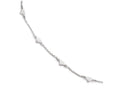 FJC Finejewelers Sterling Silver Polished Heart Anklet 9 With 1in Extention