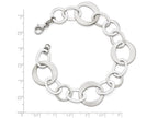 FJC Finejewelers Sterling Silver Polished And Brushed Link Bracelet