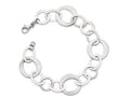 FJC Finejewelers Sterling Silver Polished And Brushed Link Bracelet