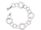 FJC Finejewelers Sterling Silver Polished And Brushed Link Bracelet