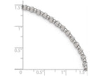 FJC Finejewelers Sterling Silver Rhodium Bright Cut Beaded Anklet W/1in Ext.