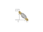 FJC Finejewelers Sterling Silver Gold-tone Cz Woven Bracelet