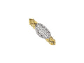 FJC Finejewelers Sterling Silver Gold-tone Cz Woven Bracelet