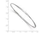 FJC Finejewelers Sterling Silver Polished Twisted Bangle