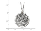 FJC Finejewelers Sterling Silver Polished Preciosa Crystal Pendant Necklace