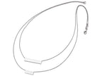 FJC Finejewelers Sterling Silver Double Bar Necklace