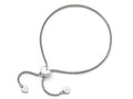 FJC Finejewelers Sterling Silver Round Rectangle Box Heart Adjustable Bracelet