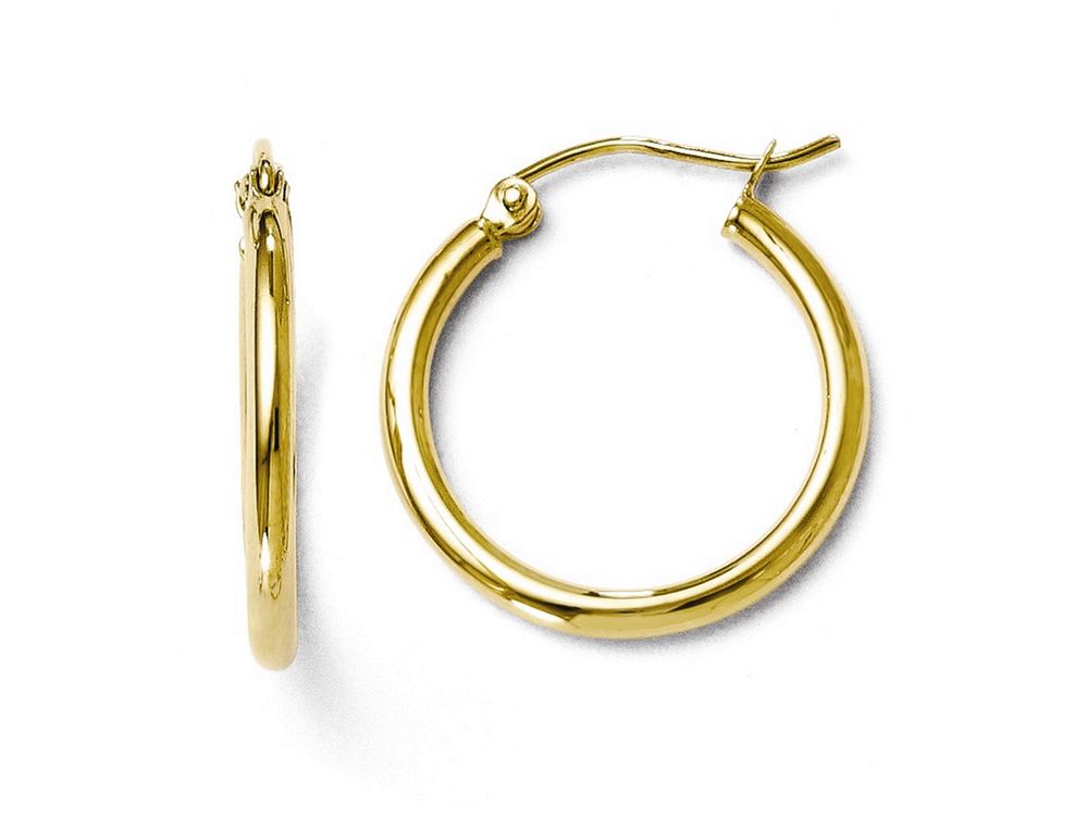 FJC Finejewelers 10k Polished Hinged Hoop Earrings