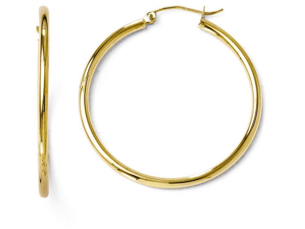 FJC Finejewelers 10k Polished Hinged Hoop Earrings