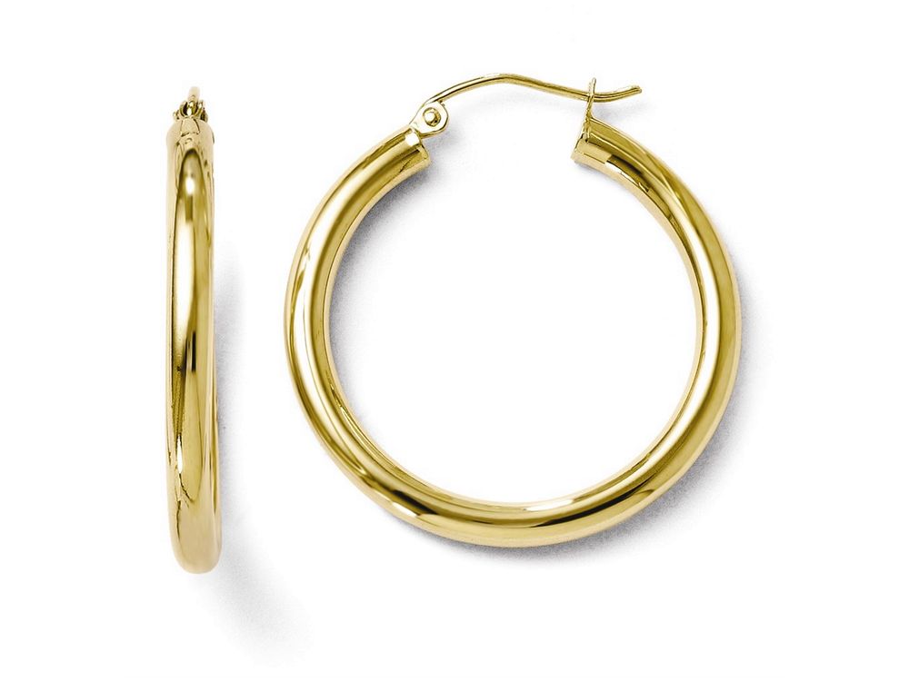 FJC Finejewelers 10k Polished Hinged Hoop Earrings
