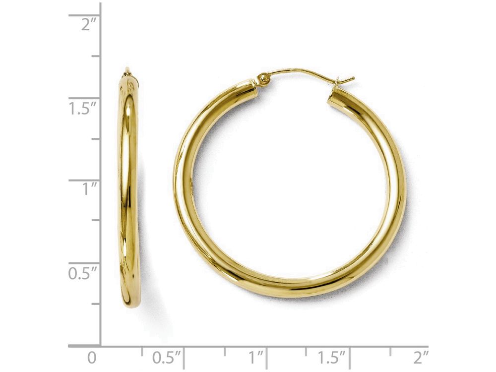 FJC Finejewelers 10k Polished Hinged Hoop Earrings