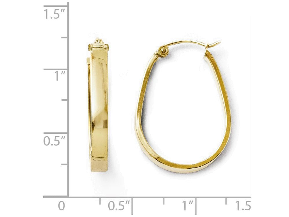 FJC Finejewelers 10k Polished Hinged Hoop Earrings