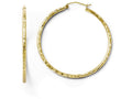 FJC Finejewelers 10k Textured Hinged Hoop Earrings