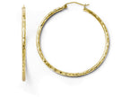 FJC Finejewelers 10k Textured Hinged Hoop Earrings