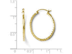 FJC Finejewelers 10k Bright Cut Hinged Hoop Earrings