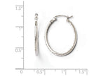 FJC Finejewelers 10k White Gold Bright Cut Hinged Hoop Earrings