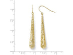 FJC Finejewelers 10k Textured Shepherd Hook Dangle Earrings