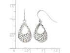 FJC Finejewelers 10k White Gold Textured Shepherd Hook Dangle Earrings