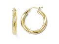 FJC Finejewelers 10k Textured Hinged Hoop Earrings