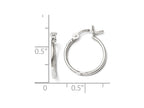 FJC Finejewelers Sterling Silver Polished Hinged Hoop Earrings