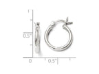 FJC Finejewelers Sterling Silver Polished Hinged Hoop Earrings