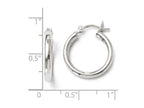 FJC Finejewelers Sterling Silver Polished Hinged Hoop Earrings