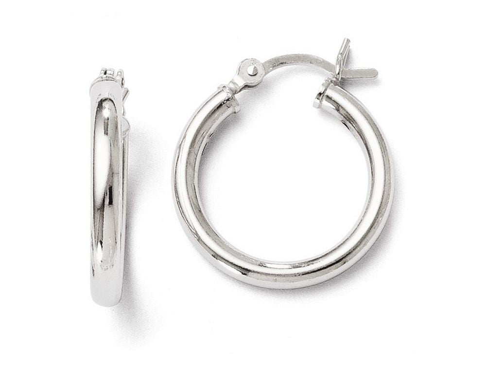 FJC Finejewelers Sterling Silver Polished Hinged Hoop Earrings