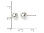 FJC Finejewelers Sterling Silver Polished Ball Post Earrings