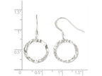 FJC Finejewelers Sterling Silver Textured Shepherd Hook Dangle Earrings