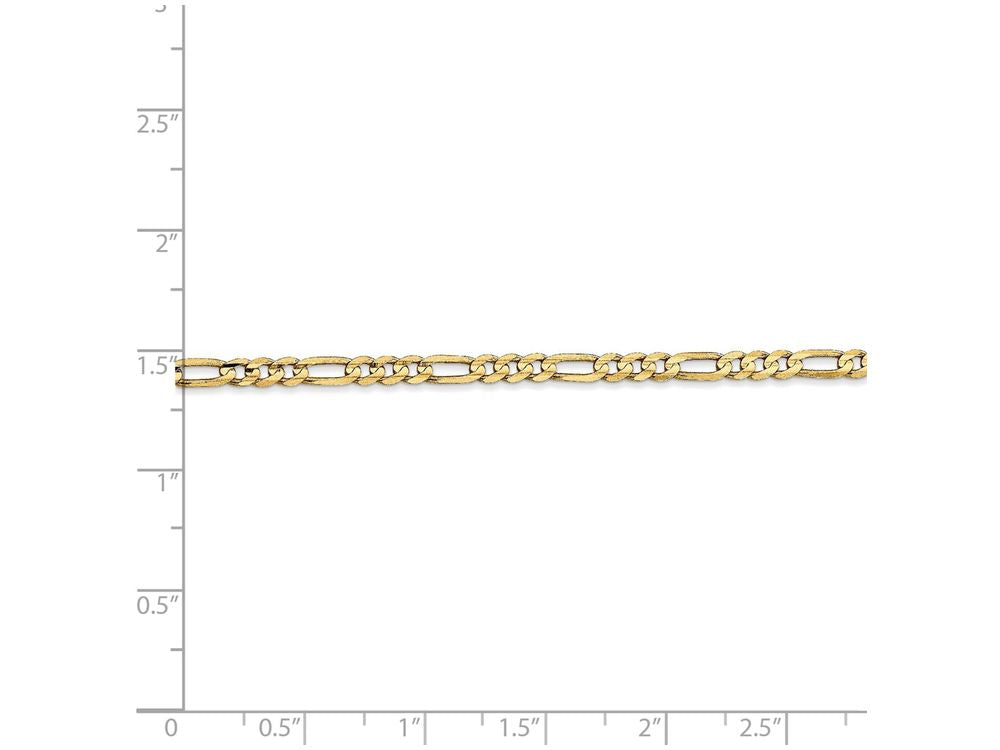 FJC Finejewelers 30 Inch 14k Yellow Gold 3mm Concave Open Figaro Chain Necklace
