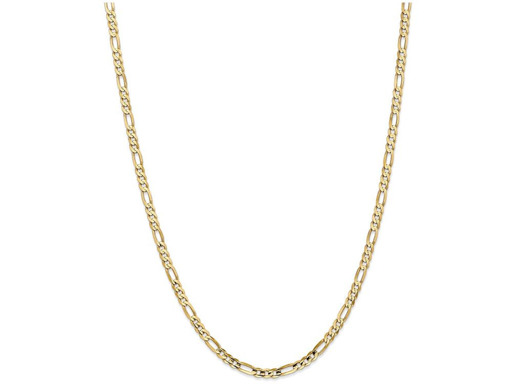 FJC Finejewelers 24 Inch 14k Yellow Gold 4mm Concave Open Figaro Chain Necklace