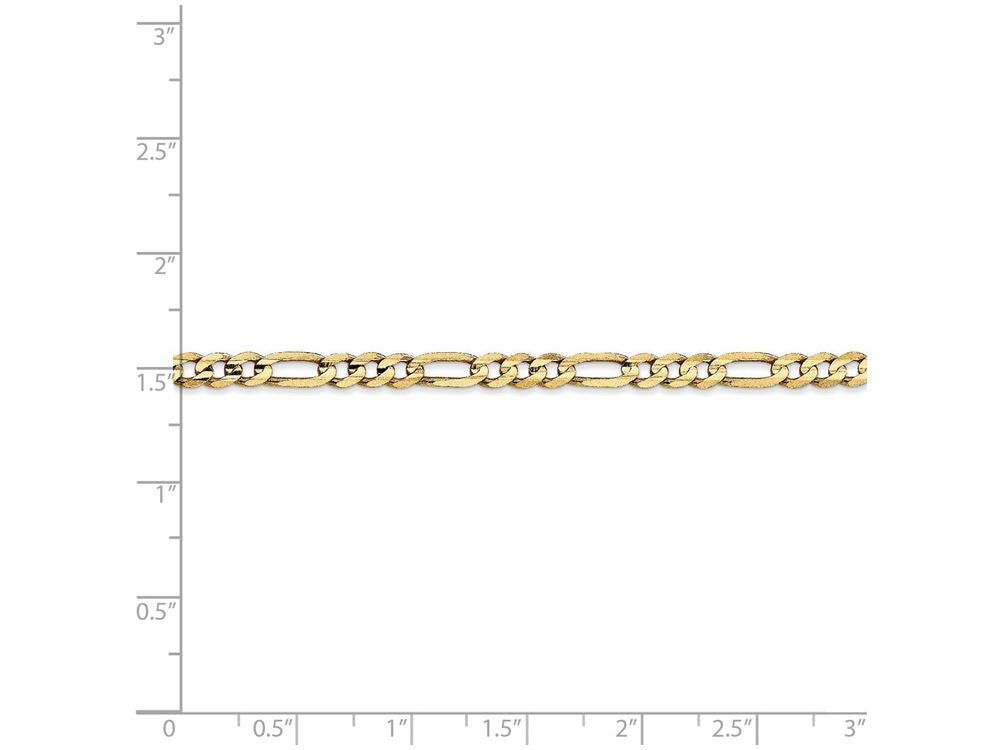 FJC Finejewelers 8 Inch 14k Yellow Gold 4mm Concave Open Figaro Chain Bracelet