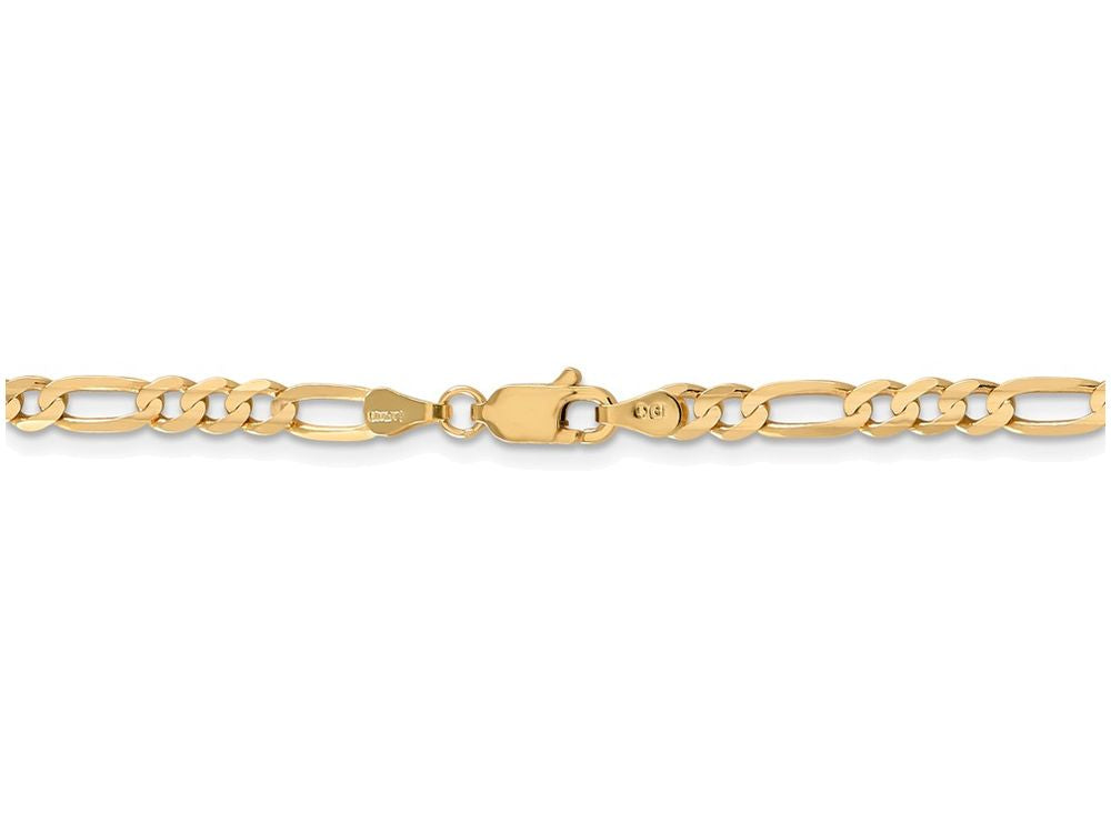 FJC Finejewelers 8 Inch 14k Yellow Gold 4mm Concave Open Figaro Chain Bracelet