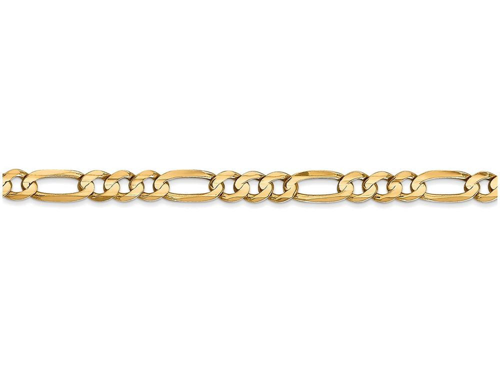 FJC Finejewelers 18 Inch 14k Yellow Gold 4.5mm Concave Open Figaro Chain Necklace
