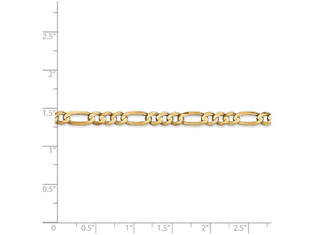 FJC Finejewelers 18 Inch 14k Yellow Gold 4.5mm Concave Open Figaro Chain Necklace