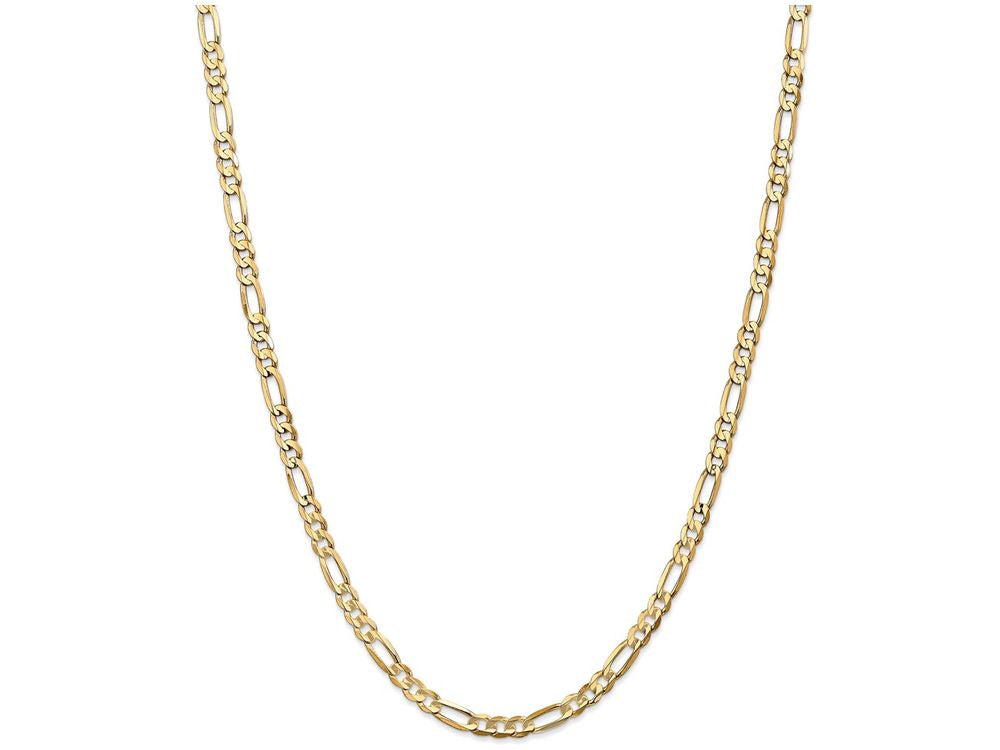 FJC Finejewelers 8 Inch 14k Yellow Gold 4.5mm Concave Open Figaro Chain Bracelet