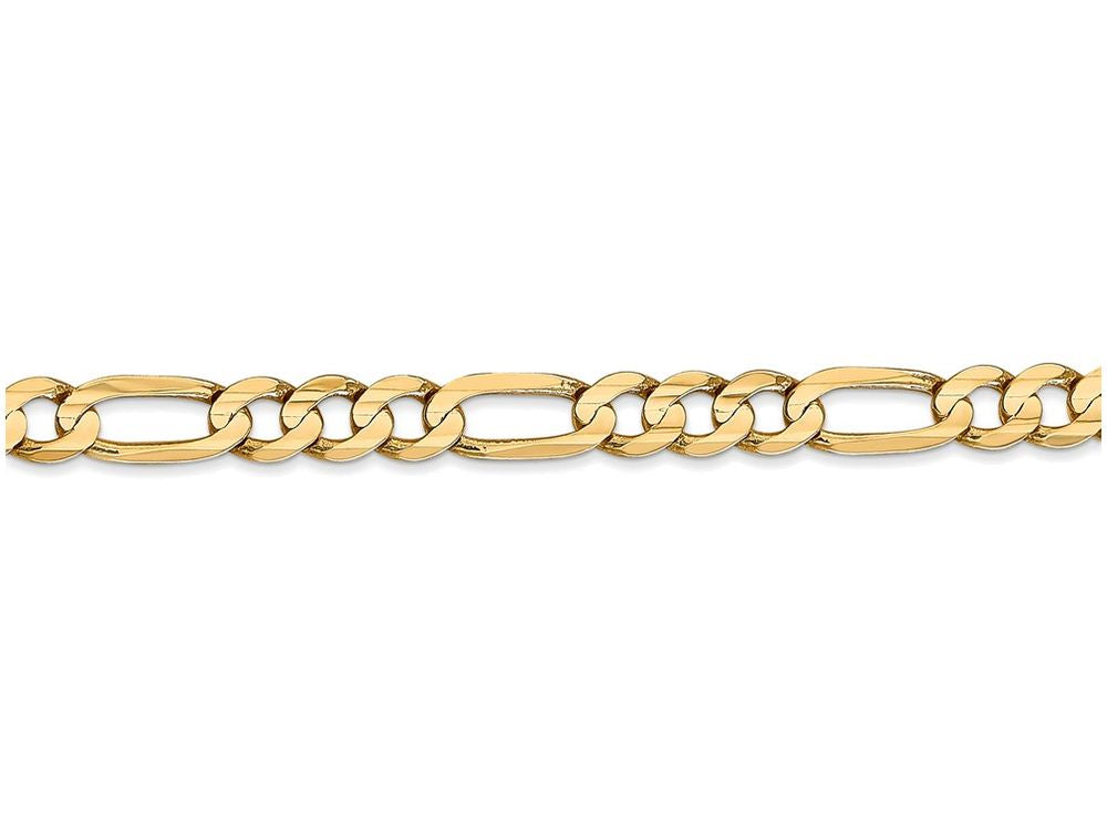FJC Finejewelers 18 Inch 14k Yellow Gold 5.25mm Concave Open Figaro Chain Necklace