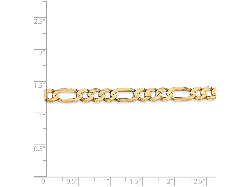 FJC Finejewelers 22 Inch 14k Yellow Gold 5.25mm Concave Open Figaro Chain Necklace