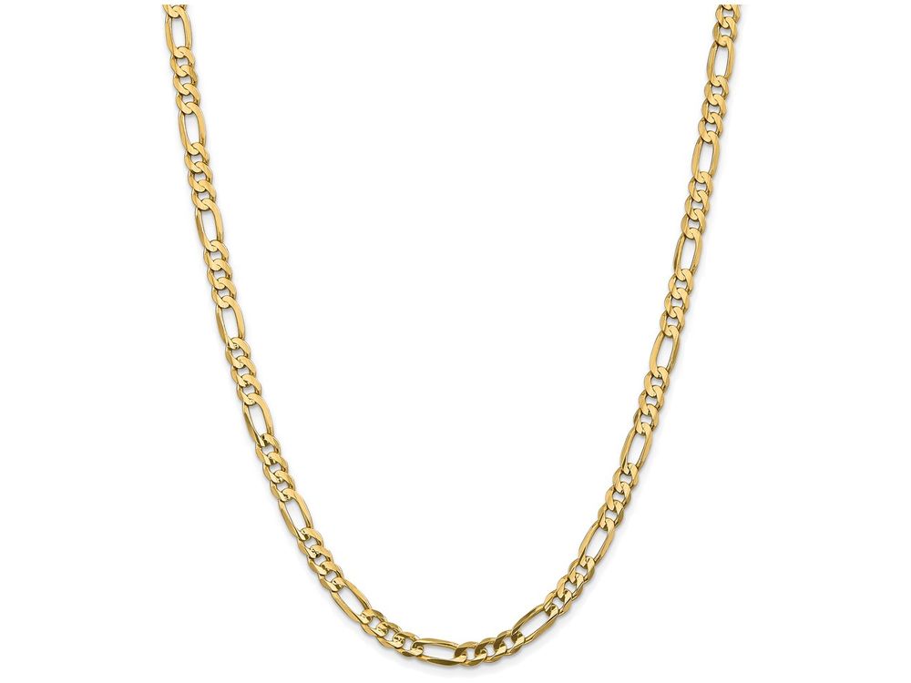FJC Finejewelers 7 Inch 14k Yellow Gold 5.25mm Concave Open Figaro Chain Bracelet