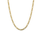 FJC Finejewelers 7 Inch 14k Yellow Gold 5.25mm Concave Open Figaro Chain Bracelet